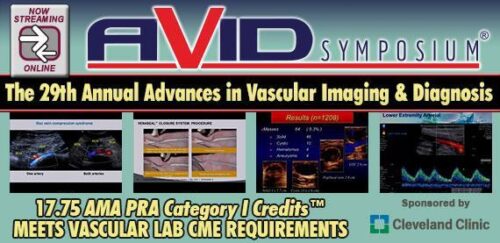29th Annual Advances in Vascular Imaging and Diagnosis 2019