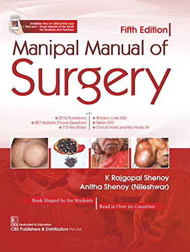 Manipal Manual of Surgery wydanie 5