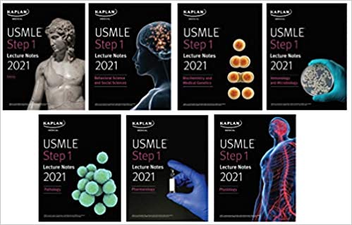 Appunti delle lezioni USMLE Step 1 2021: set di 7 libri