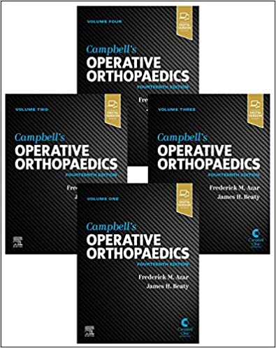 Campbell’s Operative Orthopaedics [Campbells Four-Vol-set 14e/14th ed] FOURTEENTH Edition 4-VOLUME-SET