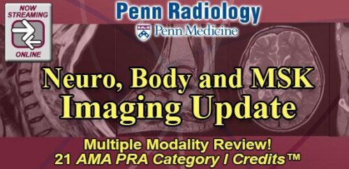 פן רדיולוגיה - עדכון הדמיה נוירו, גוף ו- MSK 2018