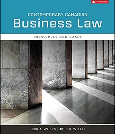 Contemporary Canadian Business Law, 12th Edition