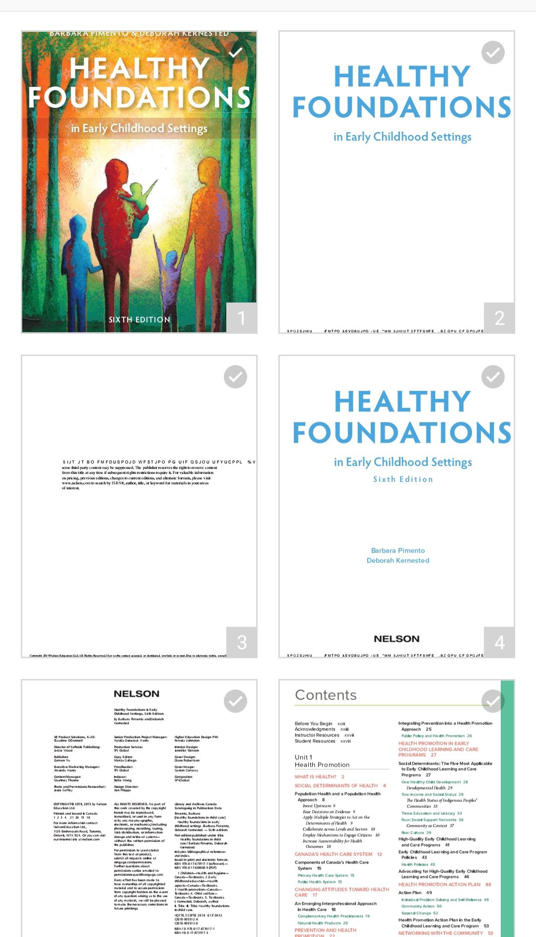 The PDF of Healthy Foundations in Early Childhood Settings 6th Edition 