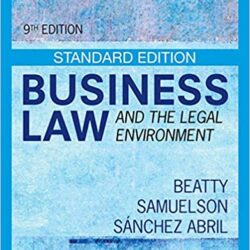Business Law and the Legal Environment 9th Edition