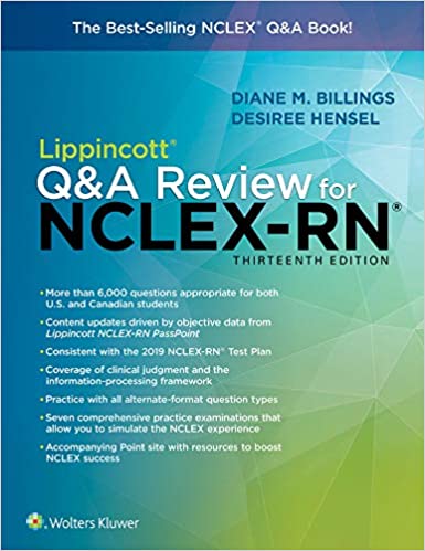 Lippincott Q&A Review for NCLEX-RN (Lippincott’s Review For NCLEX-RN) 13th Edition