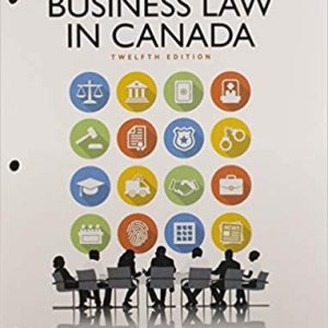 Business Law In Canada 12th Edition