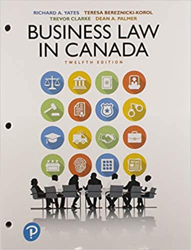 Business Law In Canada 12th Edition