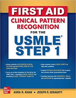 First Aid Clinical Pattern Recognition for the USMLE Step 1 1st Edition