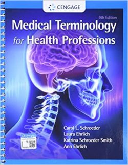 Medical Terminology for Health Professions 9th Edition