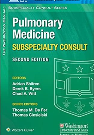 The Washington Manual Pulmonary Medicine Subspecialty Consult 2nd Edition-ORIGINAL PDF