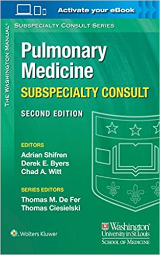 The Washington Manual Pulmonary Medicine Subspecialty Consult 2nd Edition-ORIGINAL PDF