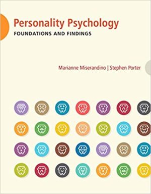 Personality Psychology: Foundations and Findings, First Canadian Edition (1st  CDN ed/1e)