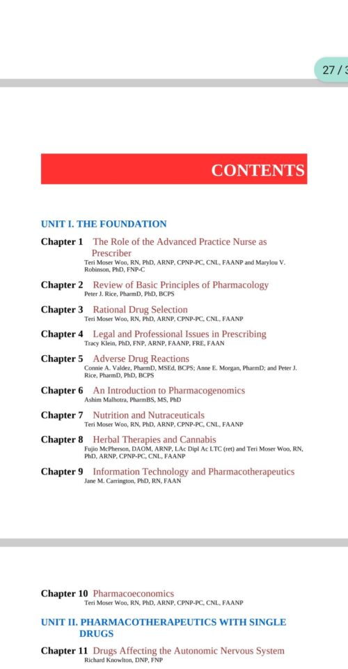 Pharmacotherapeutics for Advanced Practice Nurse Prescribers 5th Edition [Fifth ed/5e]