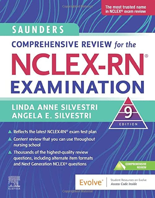 Revisão abrangente de Saunders para o exame NCLEX-RN ®, 9ª edição