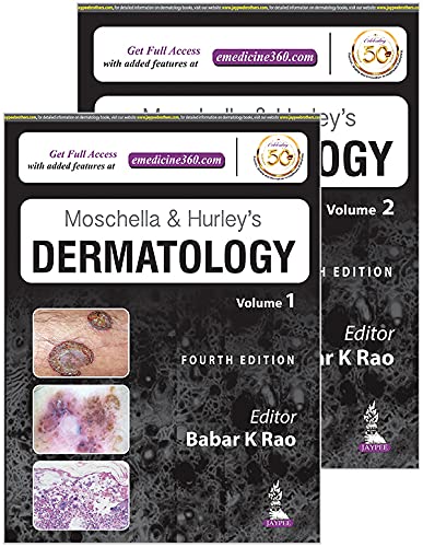 Moschella & Hurley's Dermatology (2 volumes) 4ª edição (conjunto de dois volumes de dermatologia Moschella e Hurleys)