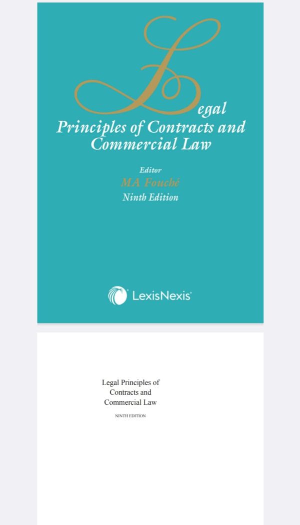 Legal Principles of Contracts and Commercial Law 9th EdItion