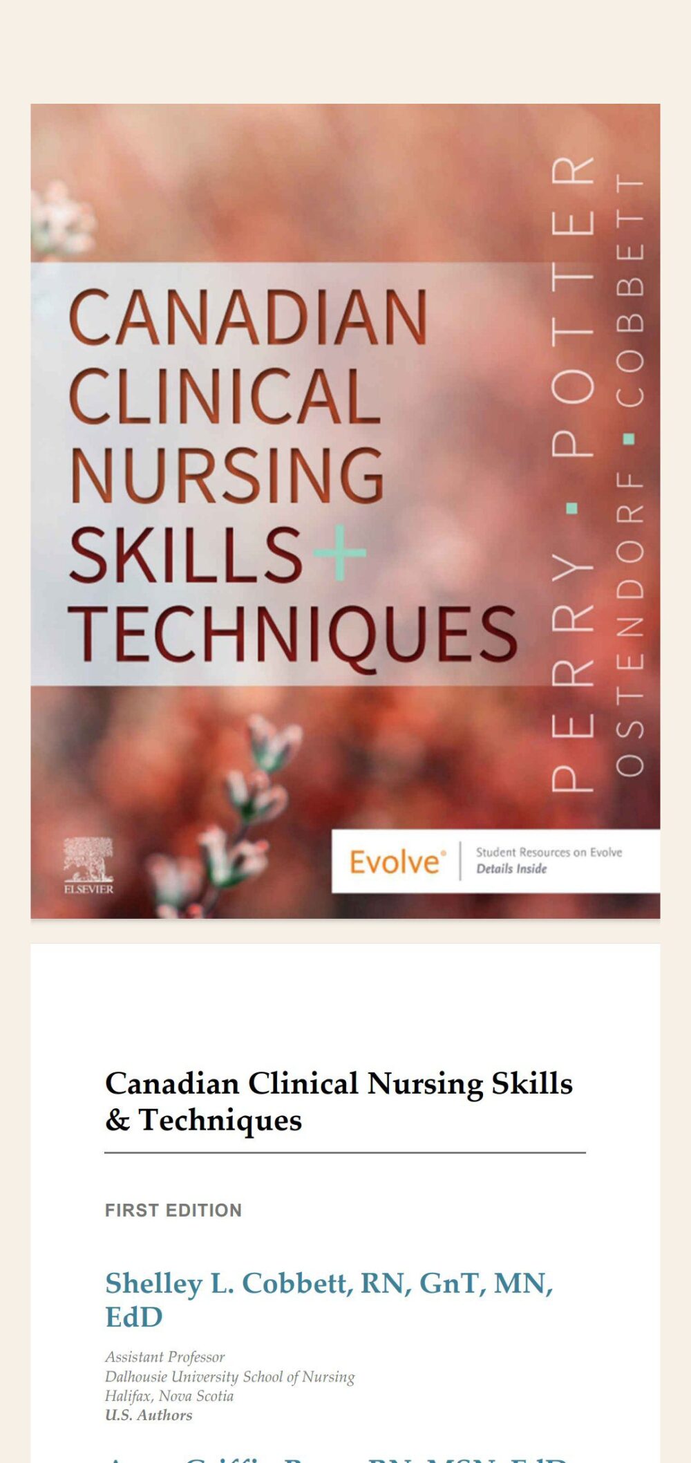 Canadian Clinical Nursing Skills and Techniques (Potter, Perry)