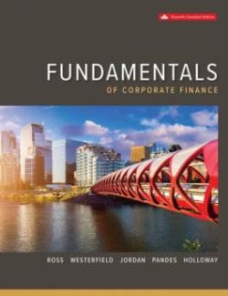 Ross Fundamentals Of Corporate Finance 11th Canadian Edition