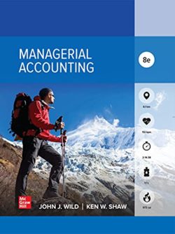 Managerial Accounting Eighth Ed 8e 8th edition
