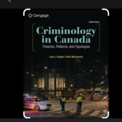 Criminology in Canada: ​Theories, Patterns, and Typologies, 8th Edition - E-Book - Original PDF
