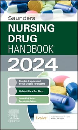 Saunders Nursing Drug Handbook 2024 1st Edition