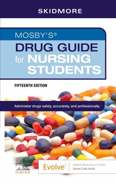 I-Mosby's Drug Guide for Nursing Student 15th Edition