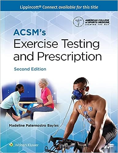 Tests d'exercice et prescription de l'ACSM (American College of Sports Medicine ACSM), deuxième édition