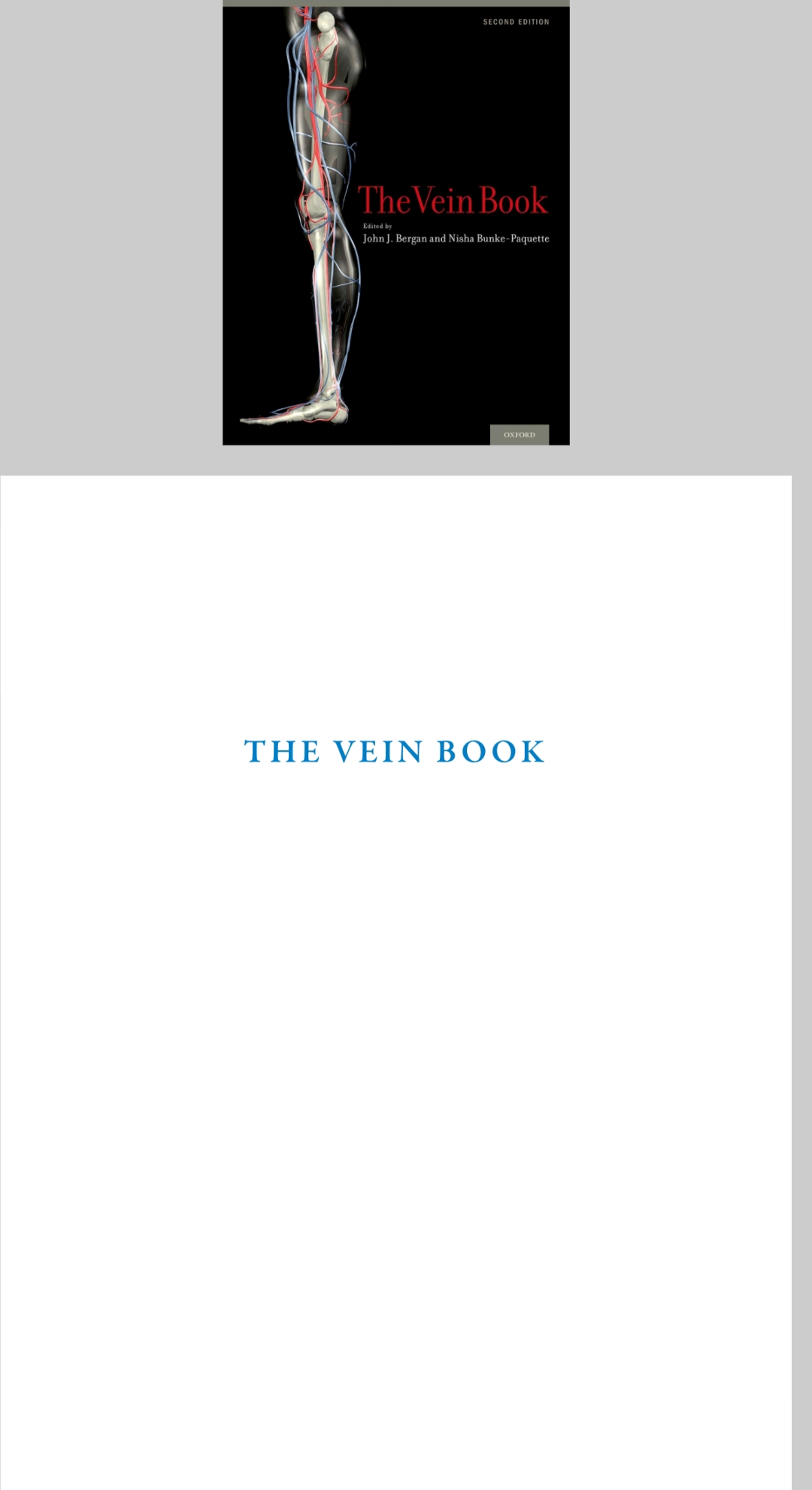 Oxford The Vein Book Second, 2nd Edition