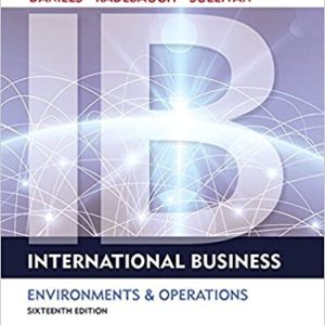 International Business 16th Edition [John Daniels] Sixteenth Ed