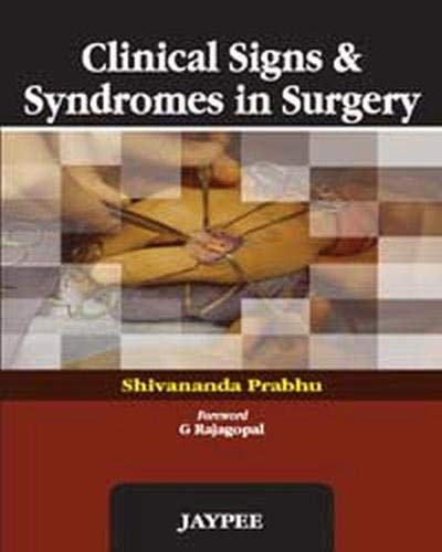 Clinical Signs and Syndromes in Surgery 1st Edition