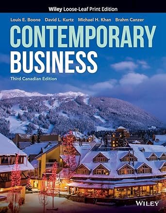Negocios contemporáneos, tercera edición canadiense