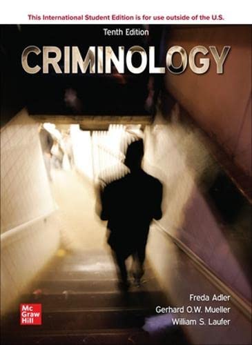 Criminology, 10th Edition (ISE eBook)