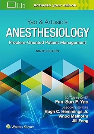 Проблемно-ориентированное ведение пациентов в анестезиологии Яо и Артузио, 9-е издание