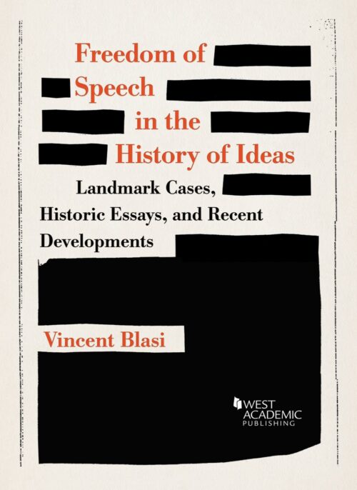 ブラシの思想史における言論の自由 by Vincent Blasi (著)