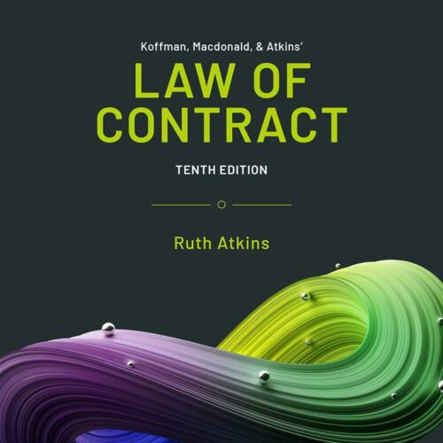Koffman, Macdonald & Atkins' Law of Contract, 10th Edition - E-Book - PDF