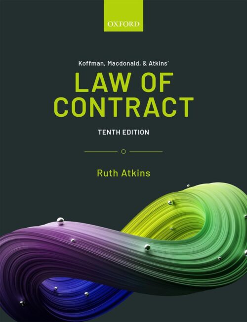 UKoffman, Macdonald & Atkins' Law of Contract 10th Edition