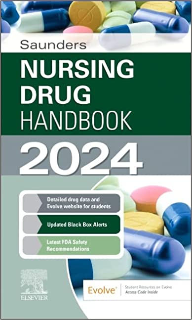 Saunders Nursing Drug Handbook 2024 Edition