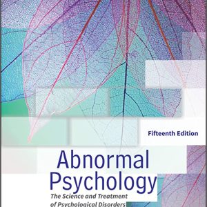 Abnormal Psychology15th Edition Fifteenth Ed