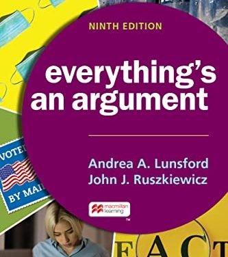 Everything’s an Argument Ninth Edition 9th ed