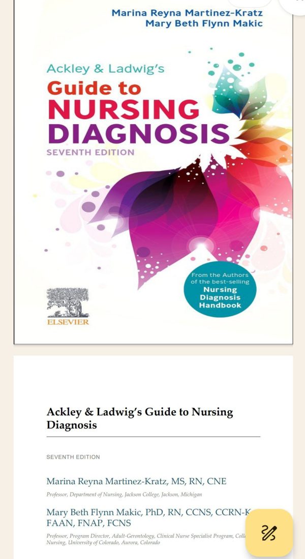 Ackley and Ladwig’s  Guide to Nursing Diagnosis 7e
