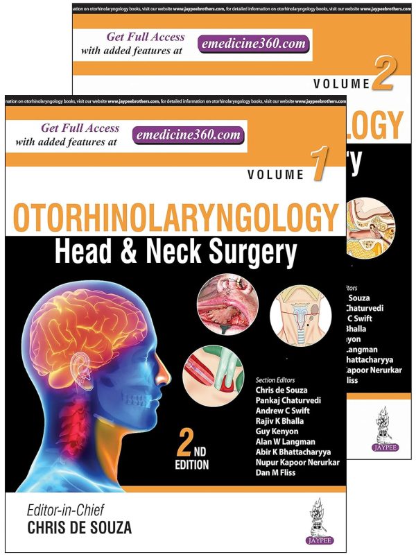 Otorhinolaryngology Head & Neck Surgery Two Volume Set Second Edition