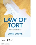 Law of Tort Fifteenth Edition