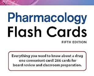 Pharmacology Flash Cards Fifth Edition