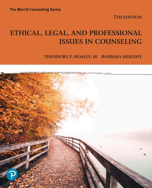 Ethical Legal and Professional Issues in Counseling Seventh Edition