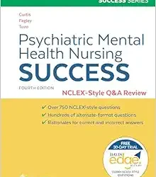 Psychiatric Mental Health Nursing Success NCLEX-Style Q&A Review – 4th edition(EPUB+Converted PDF)