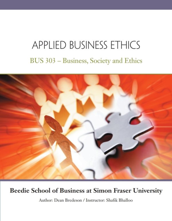 Custom Applied Business Ethics BUS 303 First Edition