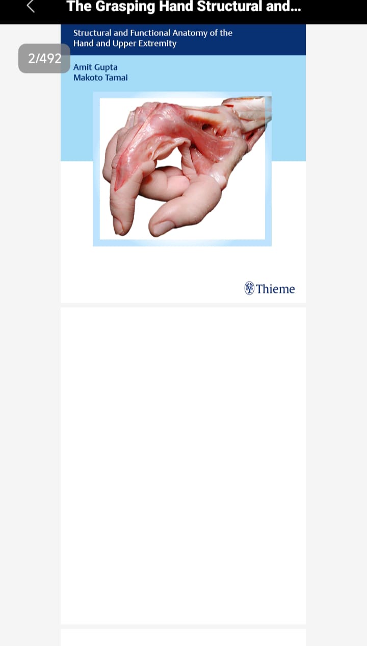 The Grasping Hand: Structural and Functional Anatomy of the Hand & and Upper Extremity pdf The Grasping Hand: Structural and Functional Anatomy of the Hand & and Upper Extremity