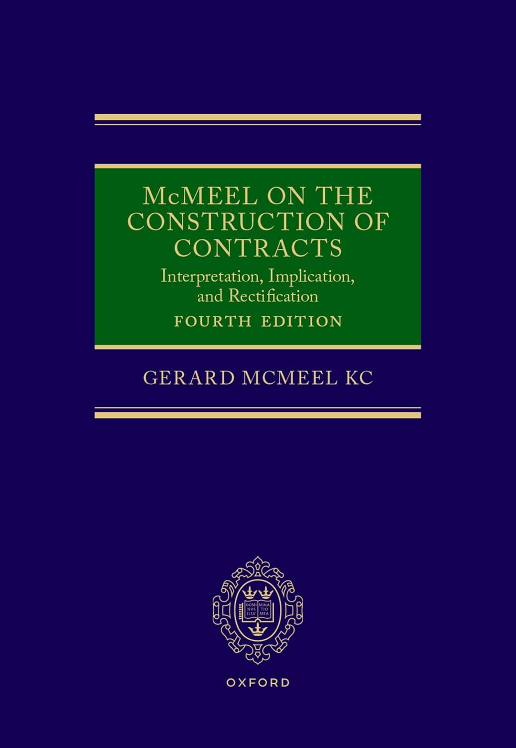 9780192843364 McMeel on the Construction of Contracts 4th Edition