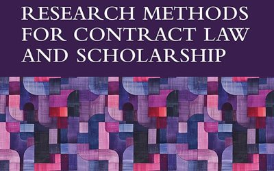 Research Methods for Contract Law and Scholarship (Elgar Studies in Legal Research Methods)
