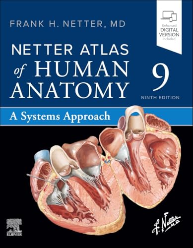 978-0443287985 Netter Atlas of Human Anatomy: A Systems Approach, 9th edition